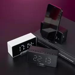 Caixa de Som Multimídia com Relógio Personalizada