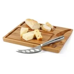 Tábua de queijos em bambu com faca Personalizada