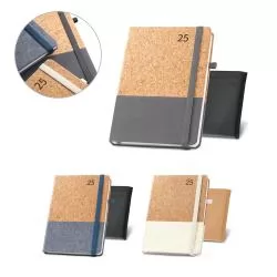 Agenda em cortiça e linho Personalizada Agenda em cortiça e linho Personalizada