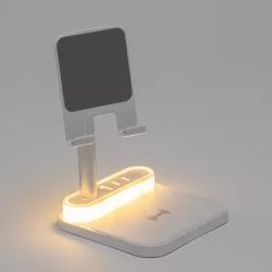 Base de Carregamento com Suporte Celular e Luminária Personalizado Base de Carregamento com Suporte Celular e Luminária Personalizado