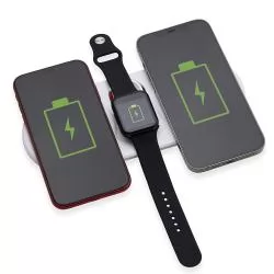 Base Dual Indução para Celulares e Iwatch Personalizado Base Dual Indução para Celulares e Iwatch Personalizado