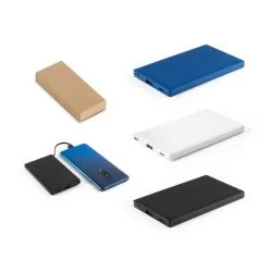 Bateria portátil em ABS 100% reciclado 4.000 mAh Personalizada Bateria portátil em ABS 100% reciclado 4.000 mAh Personalizada