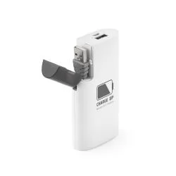 Bateria portátil em ABS com bateria polímero de lítio 4.000 mAh Personalizada Bateria portátil em ABS com bateria polímero de lítio 4.000 mAh Personalizada