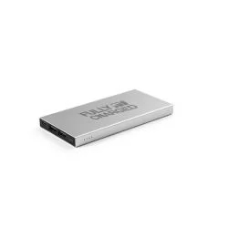 Bateria portátil em alumínio 100% reciclado 5.000 mAh Personalizada Bateria portátil em alumínio 100% reciclado 5.000 mAh Personalizada
