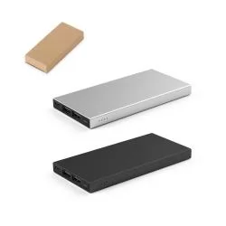 Bateria portátil em alumínio 100% reciclado 5.000 mAh Personalizada Bateria portátil em alumínio 100% reciclado 5.000 mAh Personalizada