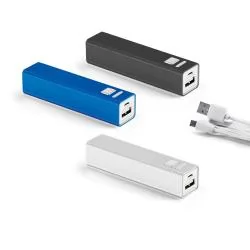 Bateria portátil em alumínio 1.800 mAh Personalizada Bateria portátil em alumínio 1.800 mAh Personalizada