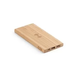 Bateria portátil em bambu 5.000 mAh Personalizada Bateria portátil em bambu 5.000 mAh Personalizada