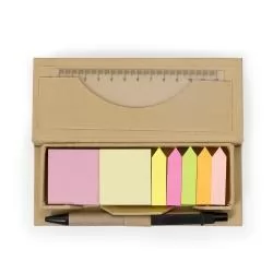 Bloco de Anotação com Post-it e Caneta Personalizado