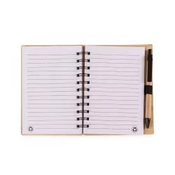 Bloco de Anotações Bambu com Caneta Personalizado Bloco de Anotações Bambu com Caneta Personalizado