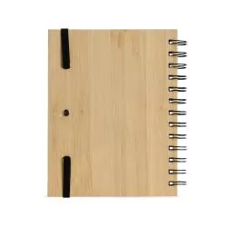Bloco de Anotações Bambu com Caneta Personalizado Bloco de Anotações Bambu com Caneta Personalizado