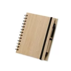 Bloco de Anotações Bambu com Caneta Personalizado Bloco de Anotações Bambu com Caneta Personalizado