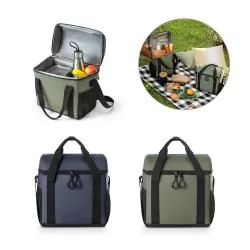 Bolsa térmica almofadada em poliéster reciclado (100% rPET) Personalizada Bolsa térmica almofadada em poliéster reciclado (100% rPET) Personalizada
