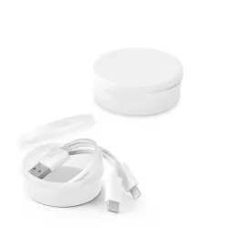Cabo USB com conector 3 em 1 em ABS e PVC Personalizado Cabo USB com conector 3 em 1 em ABS e PVC Personalizado