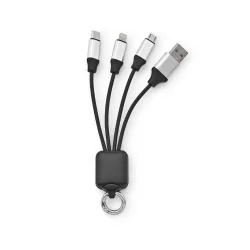Cabo USB de carregamento rápido em PET 100% reciclado Personalizado Cabo USB de carregamento rápido em PET 100% reciclado Personalizado