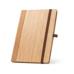 Caderneta A5 de capa dura em folha de bambu e cortiça Personalizada Caderneta A5 de capa dura em folha de bambu e cortiça Personalizada