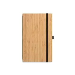 Caderneta A5 de capa e contracapa em placa de bambu Personalizada Caderneta A5 de capa e contracapa em placa de bambu Personalizada