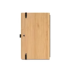 Caderneta A5 de capa e contracapa em placa de bambu Personalizada Caderneta A5 de capa e contracapa em placa de bambu Personalizada