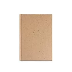 Caderneta A5 em casca de coco (60%) e trapos de algodão (40%) Personalizada Caderneta A5 em casca de coco (60%) e trapos de algodão (40%) Personalizada