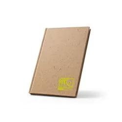 Caderneta A5 em casca de coco (60%) e trapos de algodão (40%) Personalizada Caderneta A5 em casca de coco (60%) e trapos de algodão (40%) Personalizada