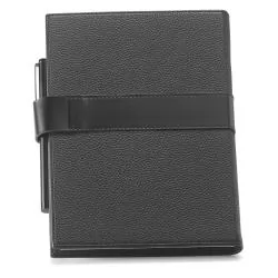 Caderneta A5 em Couro Sintético e Folhas Pautadas Personalizada Caderneta A5 em Couro Sintético e Folhas Pautadas Personalizada