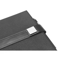 Caderneta A5 em Couro Sintético e Folhas Pautadas Personalizada Caderneta A5 em Couro Sintético e Folhas Pautadas Personalizada