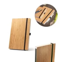 Caderneta de bolso de capa e contracapa em placa de bambu Personalizada Caderneta de bolso de capa e contracapa em placa de bambu Personalizada