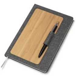 Caderneta em Bambu Personalizada Caderneta em Bambu Personalizada