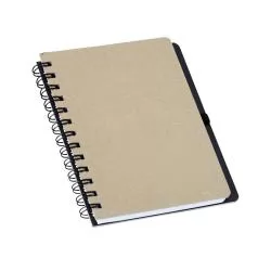 Caderneta em Kraft com Porta Caneta Personalizada Caderneta em Kraft com Porta Caneta Personalizada