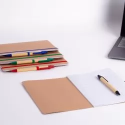 Caderno Ecológico com Caneta Personalizado Caderno Ecológico com Caneta Personalizado