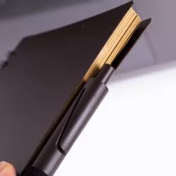 Caderno Ecológico com Caneta Personalizado Caderno Ecológico com Caneta Personalizado
