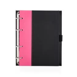 Caderno Fichário de Couro Sintético Personalizado Caderno Fichário de Couro Sintético Personalizado