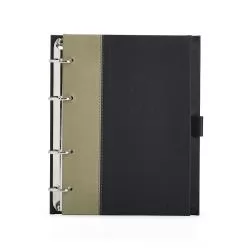 Caderno Fichário de Couro Sintético Personalizado Caderno Fichário de Couro Sintético Personalizado