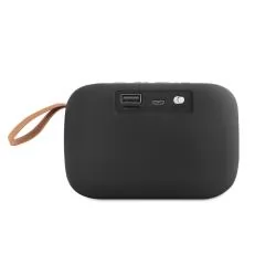 Caixa de som com microfone em ABS e tecido em poliéster Personalizada Caixa de som com microfone em ABS e tecido em poliéster Personalizada
