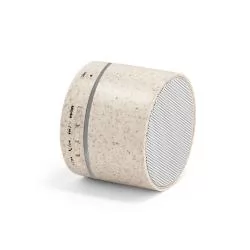 Caixa de som em fibra de palha de trigo e ABS 100% reciclado Personalizada Caixa de som em fibra de palha de trigo e ABS 100% reciclado Personalizada