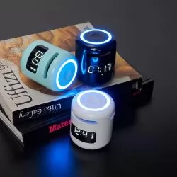 Caixa de Som Multimídia com Relógio Personalizada Caixa de Som Multimídia com Relógio Personalizada