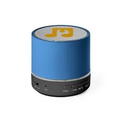 Caixa de som portátil com microfone, em ABS 100% reciclado Personalizada Caixa de som portátil com microfone, em ABS 100% reciclado Personalizada