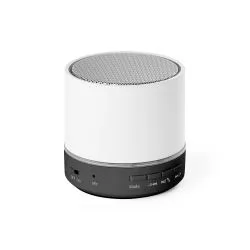 Caixa de som portátil com microfone, em ABS 100% reciclado Personalizada Caixa de som portátil com microfone, em ABS 100% reciclado Personalizada