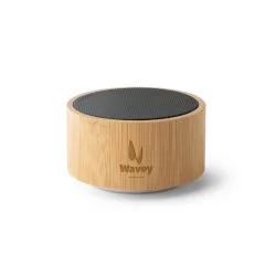 Caixa de som portátil em bambu e ABS Personalizada Caixa de som portátil em bambu e ABS Personalizada