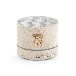 Caixa de som portátil em fibra de palha de trigo e ABS Personalizada Caixa de som portátil em fibra de palha de trigo e ABS Personalizada