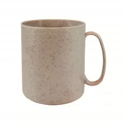 Caneca de Chá Redonda 400 ml Com 50% de fibra de Coco ou Madeira Personalizada Caneca de Chá Redonda 400 ml Com 50% de fibra de Coco ou Madeira Personalizada