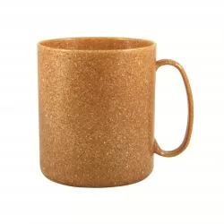 Caneca de Chá Redonda 400 ml Com 50% de fibra de Coco ou Madeira Personalizada Caneca de Chá Redonda 400 ml Com 50% de fibra de Coco ou Madeira Personalizada