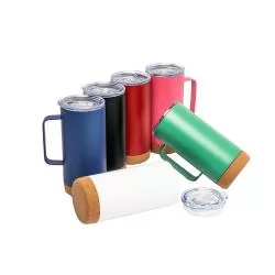 Caneca Térmica com Cortiça de 500ml Personalizada Caneca Térmica com Cortiça de 500ml Personalizada