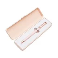 Caneta de Metal com Estojo plástico Personalizada Caneta de Metal com Estojo plástico Personalizada