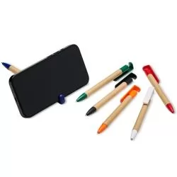 Caneta Ecológica com Suporte para Celular Personalizada Caneta Ecológica com Suporte para Celular Personalizada
