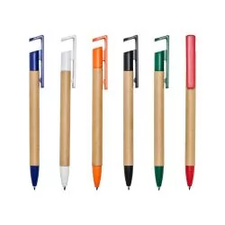 Caneta Ecológica com Suporte para Celular Personalizada Caneta Ecológica com Suporte para Celular Personalizada