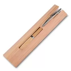 Caneta Ecológica de Bambu com Estojo Personalizada Caneta Ecológica de Bambu com Estojo Personalizada