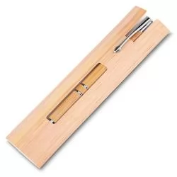 Caneta Ecológica de Bambu com Estojo Personalizada Caneta Ecológica de Bambu com Estojo Personalizada