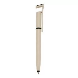 Caneta Fibra de Bambu Touch com Suporte Personalizada Caneta Fibra de Bambu Touch com Suporte Personalizada
