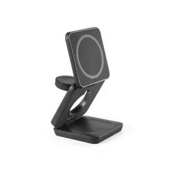 Carregador magnético wireless dobrável em ABS 100% reciclado Personalizado Carregador magnético wireless dobrável em ABS 100% reciclado Personalizado