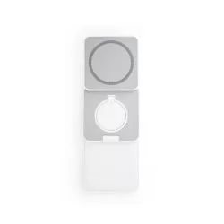 Carregador magnético wireless dobrável em ABS 100% reciclado Personalizado Carregador magnético wireless dobrável em ABS 100% reciclado Personalizado
